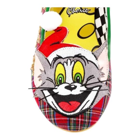 New Irregular Choice Tom & Jerry Best Present Mid Heels Holiday Christmas 7.5 - Picture 5 of 8